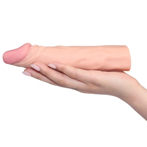 Pleasure X-tender Cyber ​​Leather Penis Extender 2in [2]