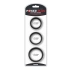 Set of flat silicone penis rings Pro Ring [4]