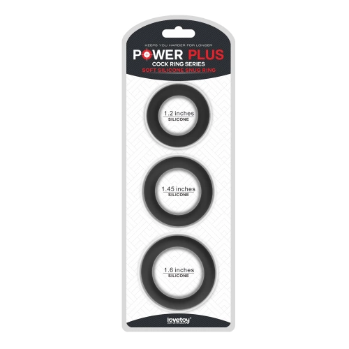 Power Plus silicone penis ring set [4]