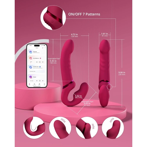 Nina - Luxury strapless vibrator with 3 motors and App Lovense Lapis [2]