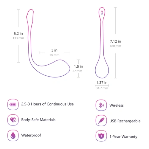 Lovense Lush 2 Rechargeable Bluetooth Vibrator Pink [2]