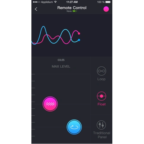 Rechargeable Bluetooth vibrator with Lovense Nora app [11]