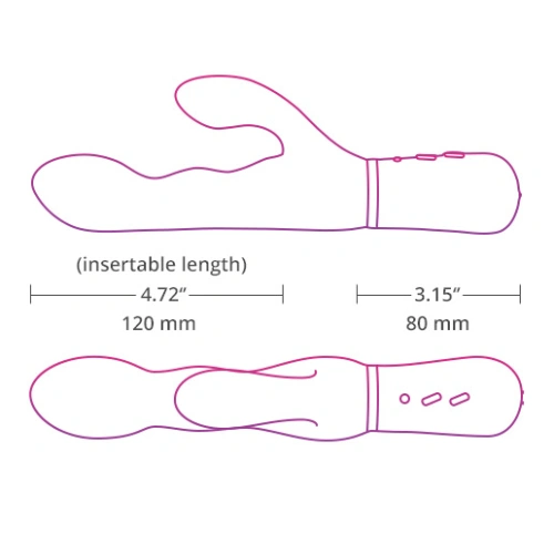 Rechargeable Bluetooth vibrator with Lovense Nora app [14]