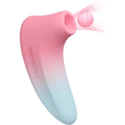 Lovense Tenera 2 Rechargeable Suction Clitoris Stimulator with Mobile App Pink Blue