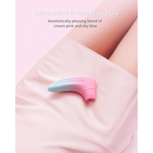 Lovense Tenera 2 Rechargeable Suction Clitoris Stimulator with Mobile App Pink Blue [5]