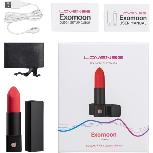Luxury mini vibrator lipstick with bluetooth control and App Lovense Exomoon [10]