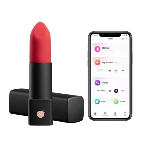 Luxury mini vibrator lipstick with bluetooth control and App Lovense Exomoon