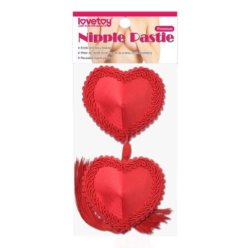 Nina - Nipple Pasties - Hearts with Tassels Lovetoy Nipple Pastie Red [2]