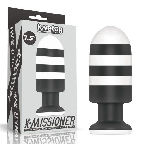 Large X-Missioner Silicone Butt Plug 7.5  [15]