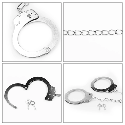 Nina - Fetish Pleasure Metal Ankle Cuffs [2]