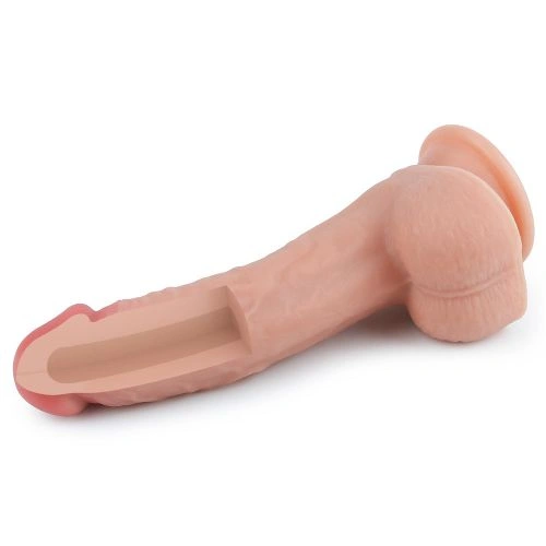 Nature Cock Double Layer Silicone Artificial Penis 8" [3]