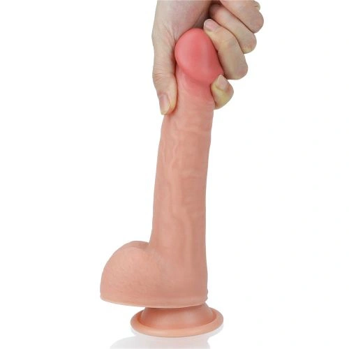 Nature Cock Double Layer Silicone Artificial Penis 8" [4]