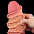 Thick Silicone Embossed Dildo - Nature Cock Rope [11]