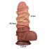 Thick Silicone Embossed Dildo - Nature Cock Rope [16]