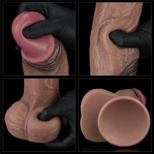 Nature Cock XXL 11" Large Dual Layer Realistic Silicone Dildo [13]