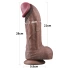 Nature Cock XXL 11" Large Dual Layer Realistic Silicone Dildo [15]