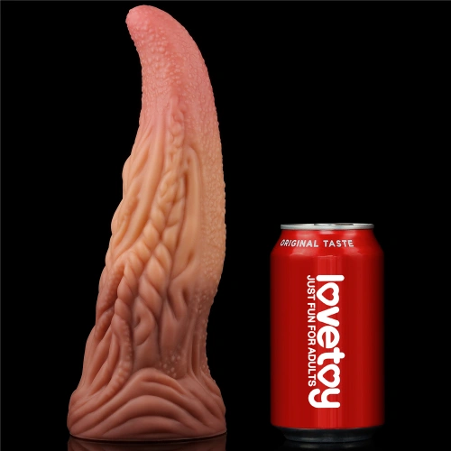Love Toy Large Double Layer Silicone Tongue Dildo [23]