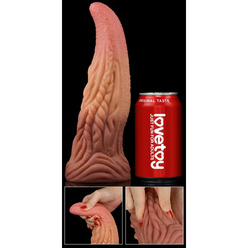 Love Toy Large Double Layer Silicone Tongue Dildo [26]