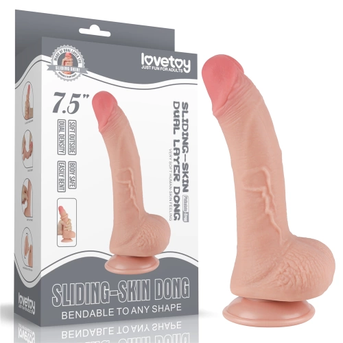 Ver. new Flexible Realistic Double Layer Sliding-skin Dong 7.5" [14]
