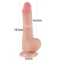 Nina  Sliding-Skin Dong Realistic Double Layer Testicle Dildo 7.5" [4]