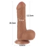 *Nina Color - Flexible Realistic Uncut Dildo with Expandable Vacuum Attachment Sliding Skin 7 [13]
