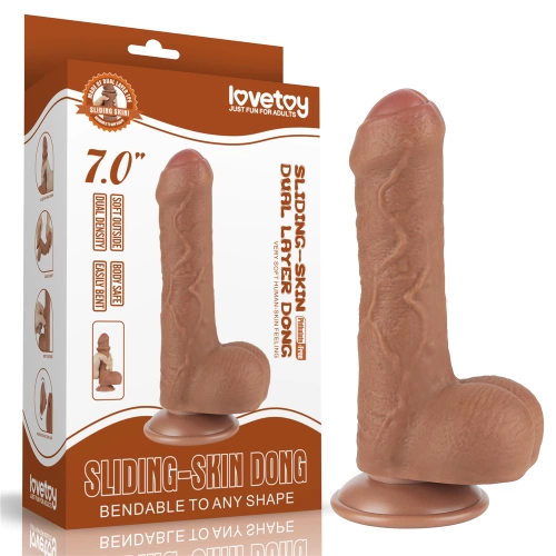 *Nina Color - Flexible Realistic Uncut Dildo with Expandable Vacuum Attachment Sliding Skin 7 [14]