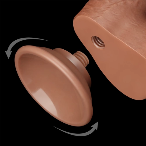 *Nina Color - Flexible Realistic Uncut Dildo with Expandable Vacuum Attachment Sliding Skin 7 [5]