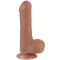 *Nina Color - Flexible Realistic Uncut Dildo with Expandable Vacuum Attachment Sliding Skin 7