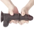 Flexible Realistic Double Layer Cyber ​​Skin Sliding-skin Dong 7" Brown [12]