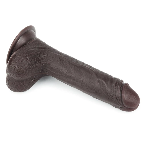 Flexible Realistic Double Layer Cyber ​​Skin Sliding-skin Dong 7" Brown [3]