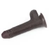 Flexible Realistic Double Layer Cyber ​​Skin Sliding-skin Dong 7" Brown [4]