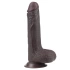 Flexible Realistic Double Layer Cyber ​​Skin Sliding-skin Dong 7" Brown