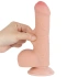 Sliding Skin Flexible Realistic Uncut Dildo with Expandable Vacuum Attachment 7 [3]