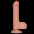 Sliding Skin Flexible Realistic Uncut Dildo with Expandable Vacuum Attachment 7 [7]
