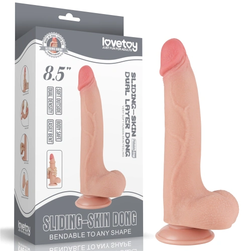 Nina Realistic Dildo Sliding-Skin Dong 8.5"  [14]