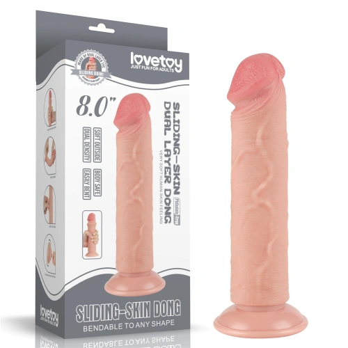 Nina realistic dildo Sliding-Skin Dong 8" [14]