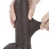 Flexible Realistic Double Layer Cyber ​​Skin Sliding-skin Dong 9" Brown [11]