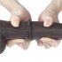 Flexible Realistic Double Layer Cyber ​​Skin Sliding-skin Dong 9" Brown [14]