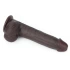 Flexible Realistic Double Layer Cyber ​​Skin Sliding-skin Dong 9" Brown [3]