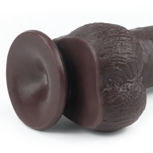 Flexible Realistic Double Layer Cyber ​​Skin Sliding-skin Dong 9" Brown [6]