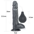 Realistic Ejaculating Dildo Squirt Extreme 10" Black [10]