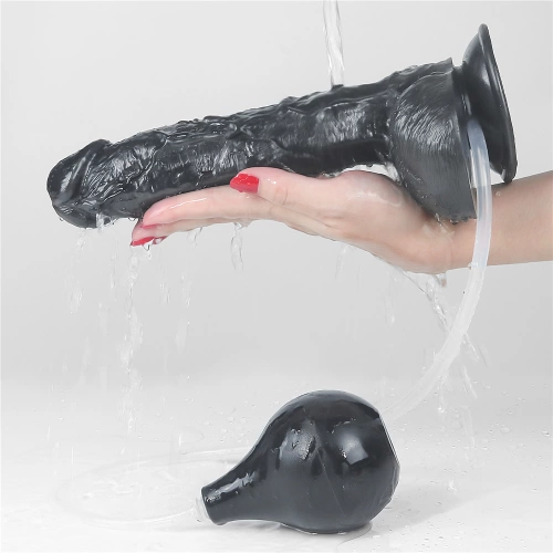Realistic Ejaculating Dildo Squirt Extreme 10" Black [3]