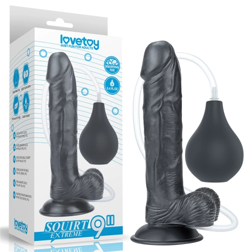 Realistic ejaculating dildo Squirt Extreme 9" black [10]