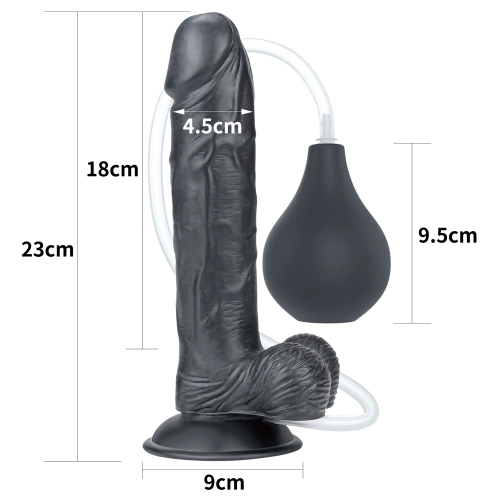 Realistic ejaculating dildo Squirt Extreme 9" black [8]