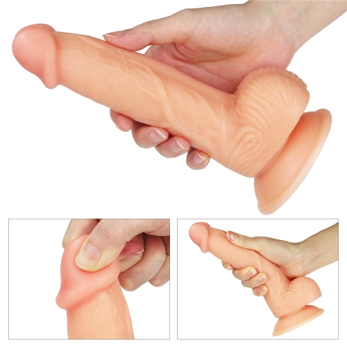 Dilyana - The Ultra Soft Dude 8" Realistic Testicular Dildo [9]