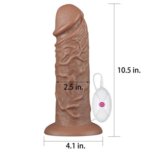 Large Vibrating Dildo with Remote King-size 10.5" [10]
