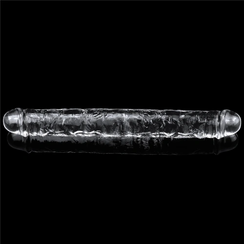 Double flexible dildo Flawless transparent 30 cm. [3]