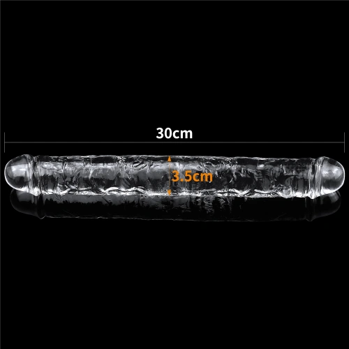 Double flexible dildo Flawless transparent 30 cm. [7]