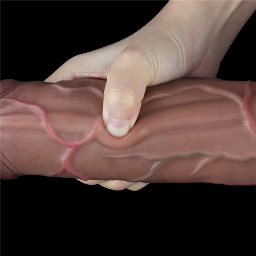 Nature Cock 11.5" Dual Layer Realistic Silicone Dildo [15]