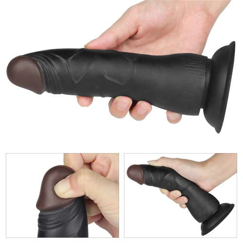 Irina color Strap-on belt with realistic dildo Easy Strap on Set 7.5" black [12]